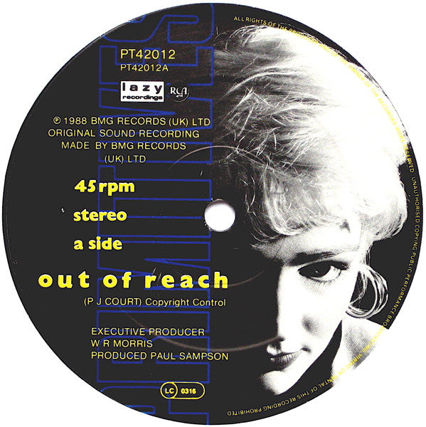 The Primitives : Out Of Reach (12")
