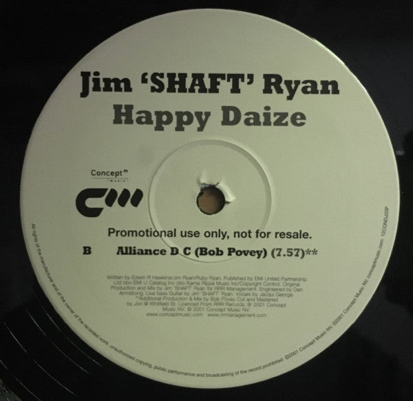 Jim "Shaft" Ryan : Happy Daize (2x12", Promo)