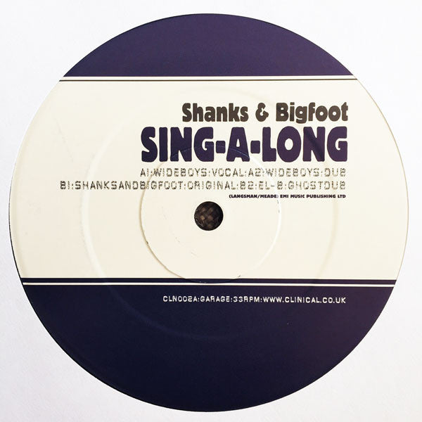 Shanks & Bigfoot : Sing-A-Long (12")
