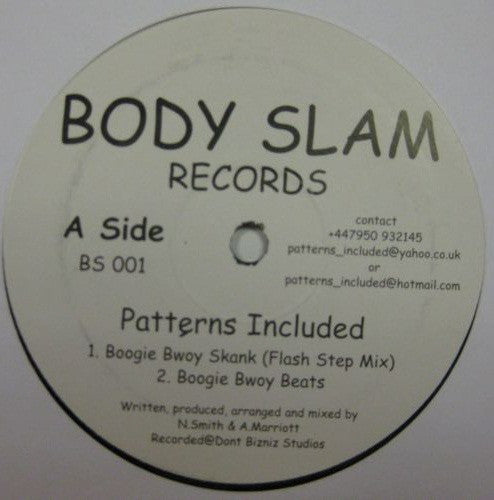 Patterns Included : Boogie Bwoy Skank (12")