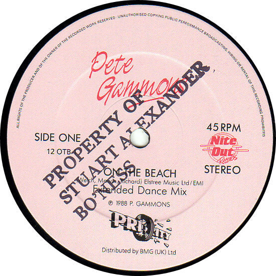 Pete Gammons : On The Beach (12")