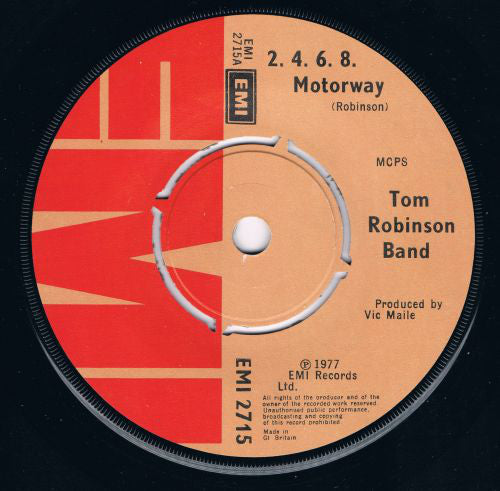 Tom Robinson Band : 2-4-6-8 Motorway (7", Single, Com)