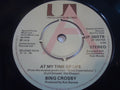 Bing Crosby : At My Time Of Life (7", Promo)
