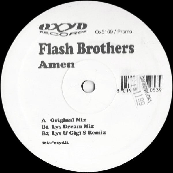 Flash Brothers : Amen (12", Promo)