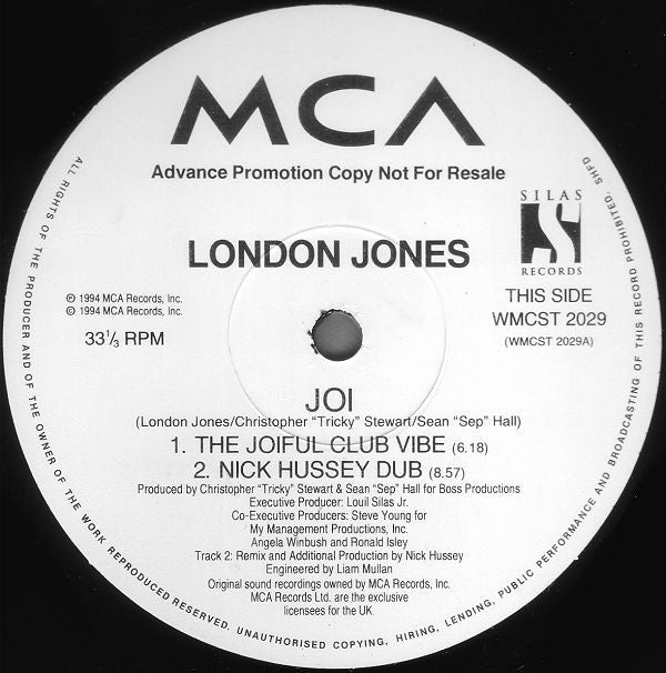 London Jones : Joi (2x12", Promo)