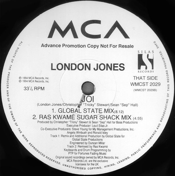 London Jones : Joi (2x12", Promo)