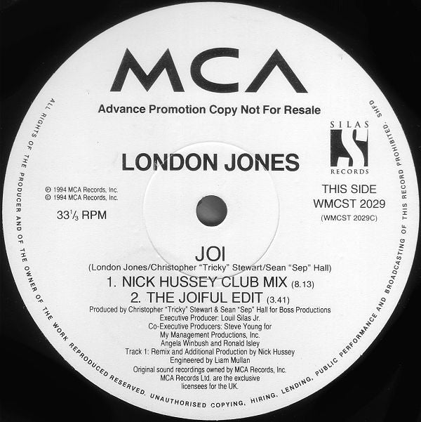 London Jones : Joi (2x12", Promo)