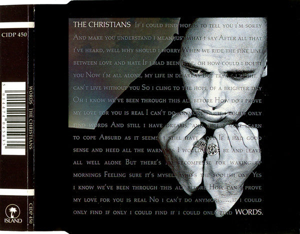 The Christians : Words (CD, Single, Pic)