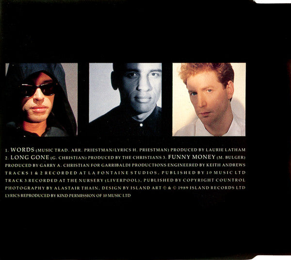 The Christians : Words (CD, Single, Pic)