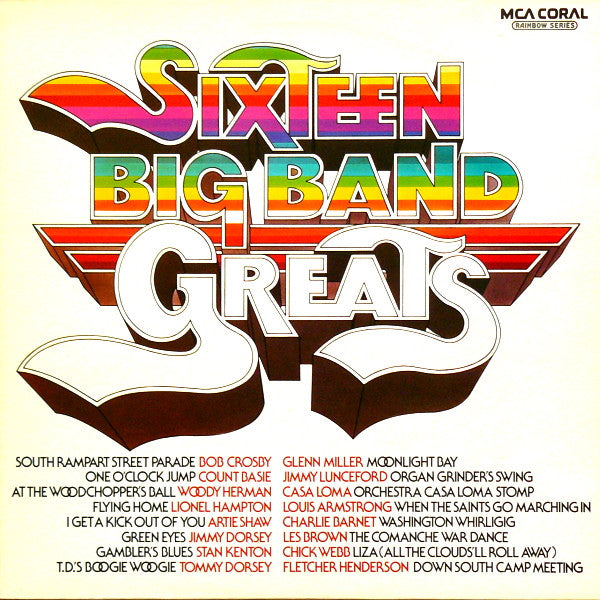 Various : Sixteen Big Band Greats (LP, Comp, Mono, RM)