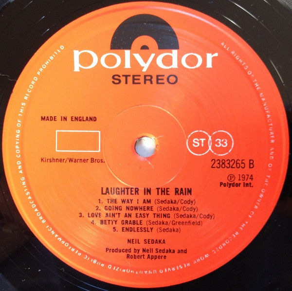 Neil Sedaka : Laughter In The Rain (LP, Album)
