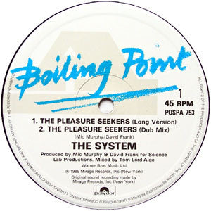 The System : The Pleasure Seekers / You Are In My System (12")