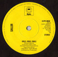 Sailor : Girls, Girls, Girls (7", Single, Sol)