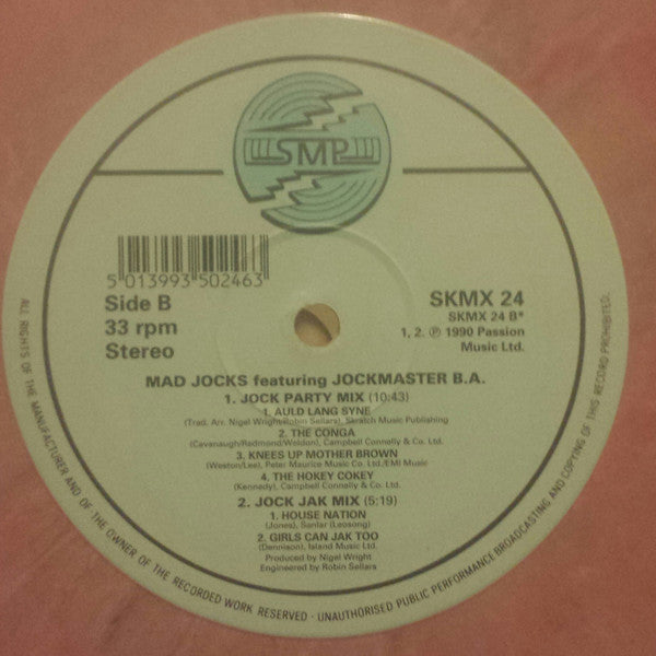 Mad Jocks Feat. Jockmaster B.A. : Party Four (12", P/Mixed, Bro)