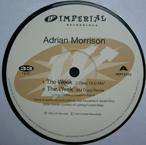 Adrian Morrison : The Week (12")