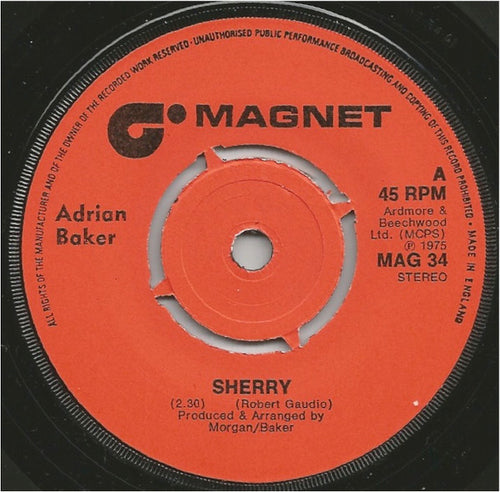 Adrian Baker : Sherry (7", Single)
