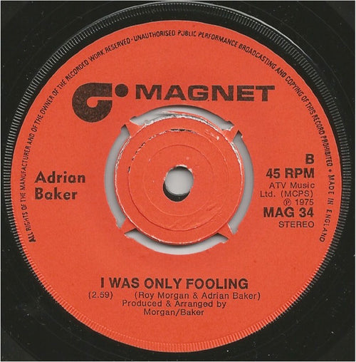 Adrian Baker : Sherry (7", Single)