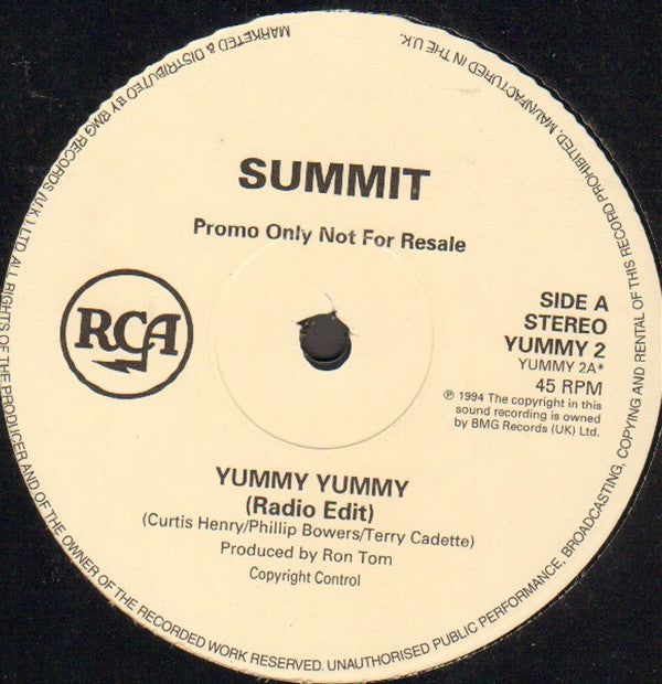 Summit (4) : Yummy Yummy (12", Promo)
