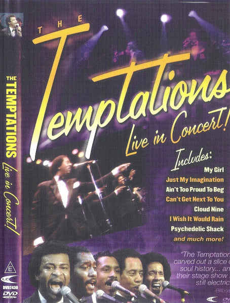 The Temptations : Live In Concert! (DVD-V, PAL, All)