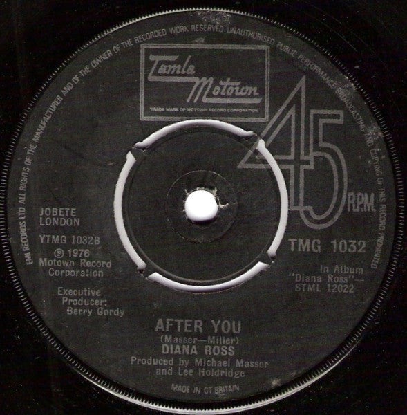 Diana Ross : I Thought It Took A Little Time (But Today I Fell In Love) (7", Single)
