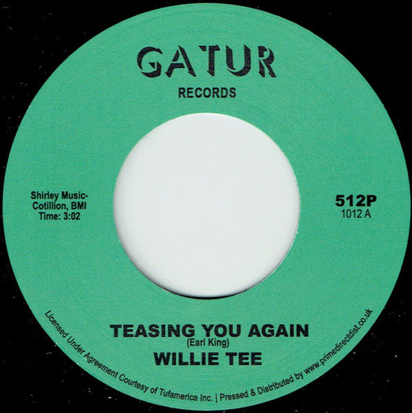 Willie Tee : Teasing You Again (7", RSD, RE, RM)
