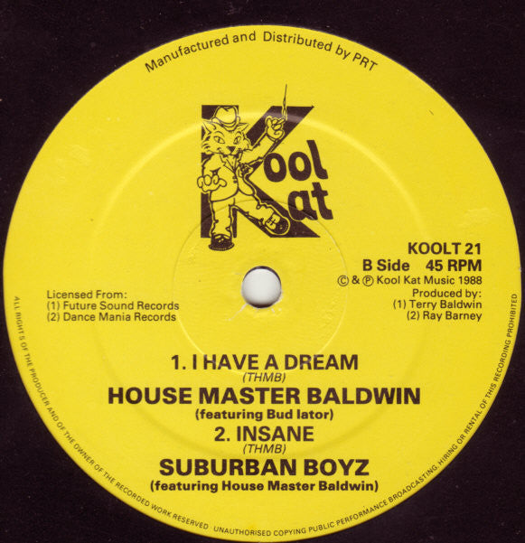 Terry Baldwin Featuring Bud Latour / Suburban Boyz Featuring Terry Baldwin : Delta House / Insane (12")
