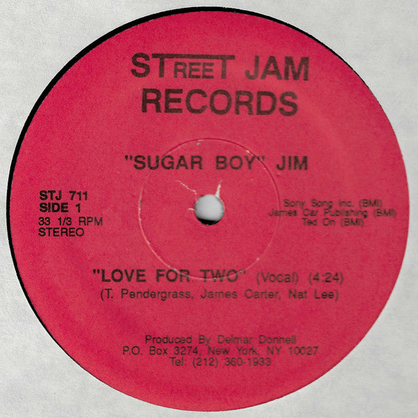 "Sugar Boy" Jim : Love For Two (12")