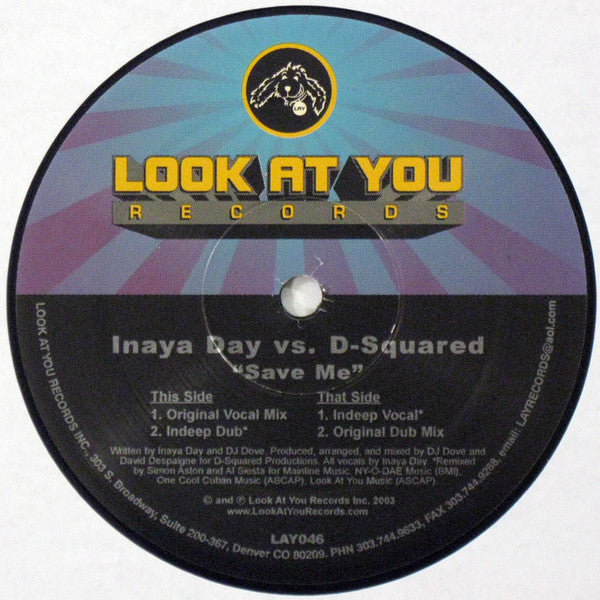 Inaya Day vs. D-Squared : Save Me (12")