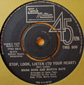 Diana Ross And Marvin Gaye : Stop, Look, Listen (To Your Heart) (7", Single, 4 P)