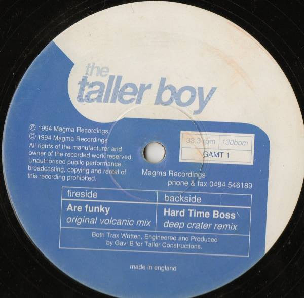 The Taller Boy : Are Funky / Hard Time Boss (12")