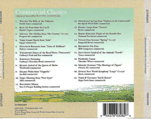 Various : Commercial Classics - Classical Favourites From The Commercials (CD, Comp)