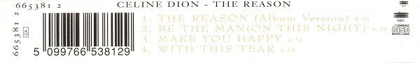 Céline Dion : The Reason (CD, Single)
