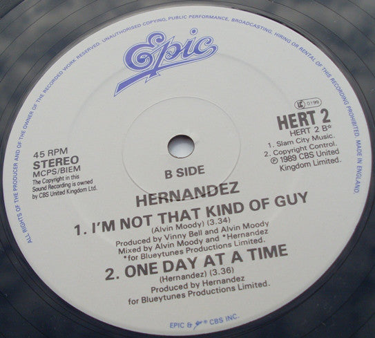 Wayne Hernandez : I'm Not That Kind Of Guy (12", Single)