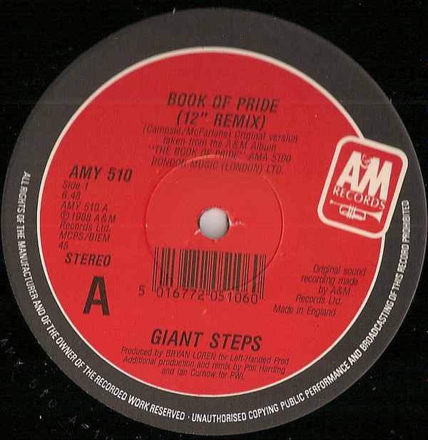 Giant Steps (2) : The Book Of Pride (12", Single)
