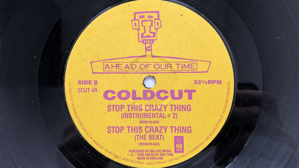 Coldcut Featuring Junior Reid And Ahead Of Our Time Orchestra : Stop This Crazy Thing (Version Excursion 2) (12")