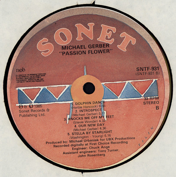 Mike Gerber : Passion Flower (LP, Album)