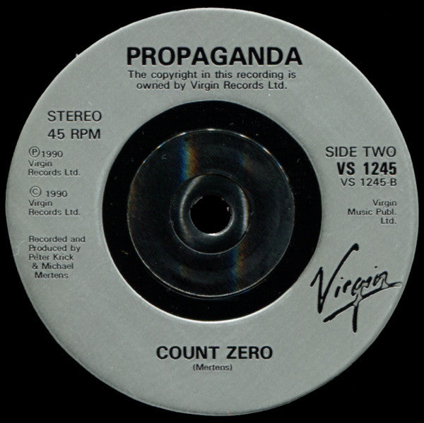 Propaganda : Heaven Give Me Words (7", Single, Sil)