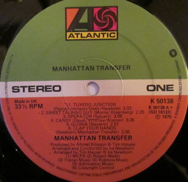 The Manhattan Transfer : The Manhattan Transfer (LP, Album)