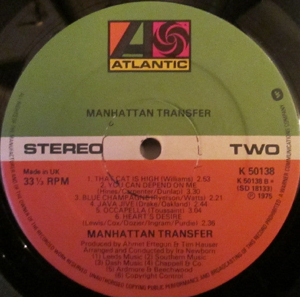 The Manhattan Transfer : The Manhattan Transfer (LP, Album)