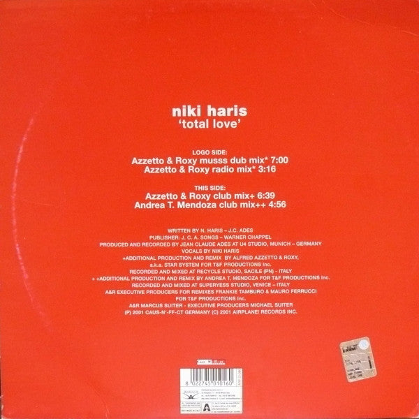 Niki Haris : Total Love (12")
