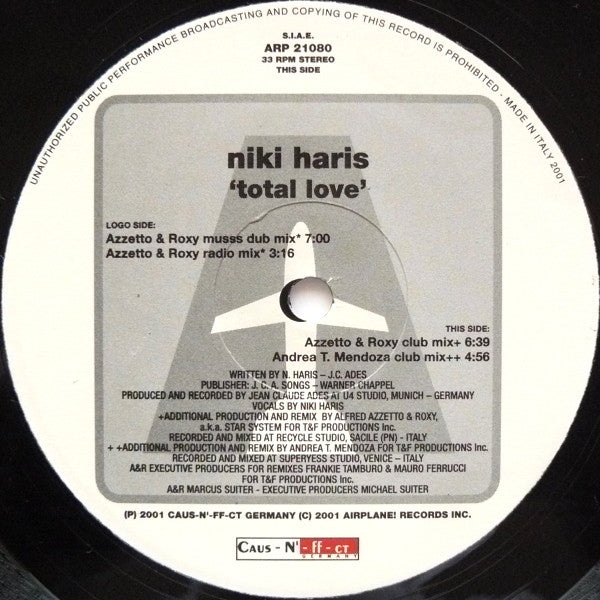 Niki Haris : Total Love (12")