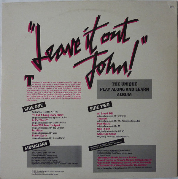 The Sounds (23) : Leave It Out John! (DIY Hits Album) (LP, Gui)