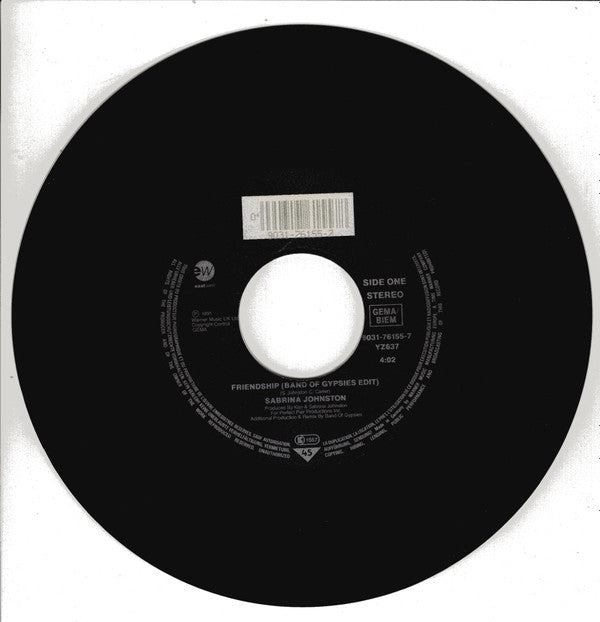 Sabrina Johnston : Friendship (7", Single)