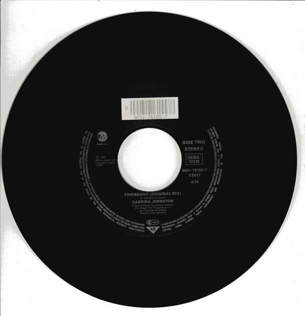 Sabrina Johnston : Friendship (7", Single)