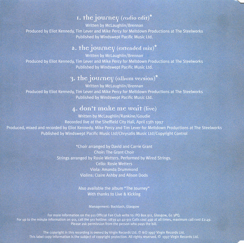 911 (4) : The Journey (CD, Single, CD1)