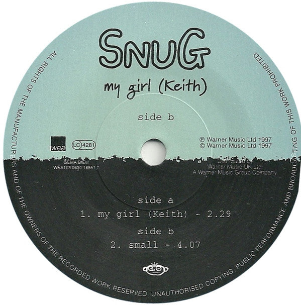 Snug (3) : My Girl (Keith) (7", Single, Ltd, Num, Blu)
