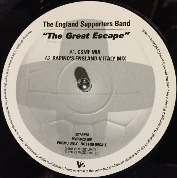 England Supporters Band : The Great Escape (12", Promo)