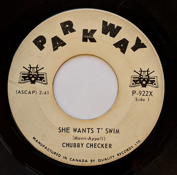 Chubby Checker : She Wants T' Swim / You Better Believe It Baby (7", Single)