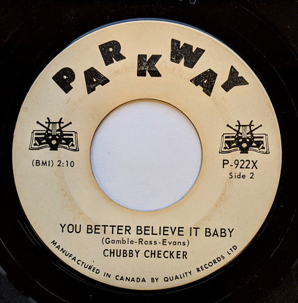 Chubby Checker : She Wants T' Swim / You Better Believe It Baby (7", Single)