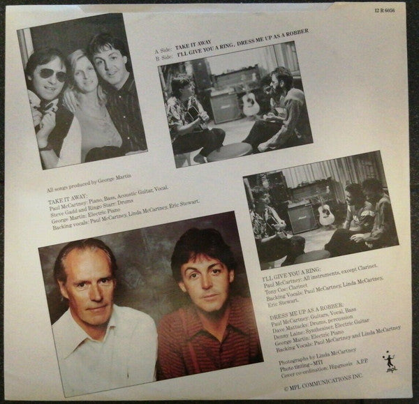 Paul McCartney : Take It Away (12")
